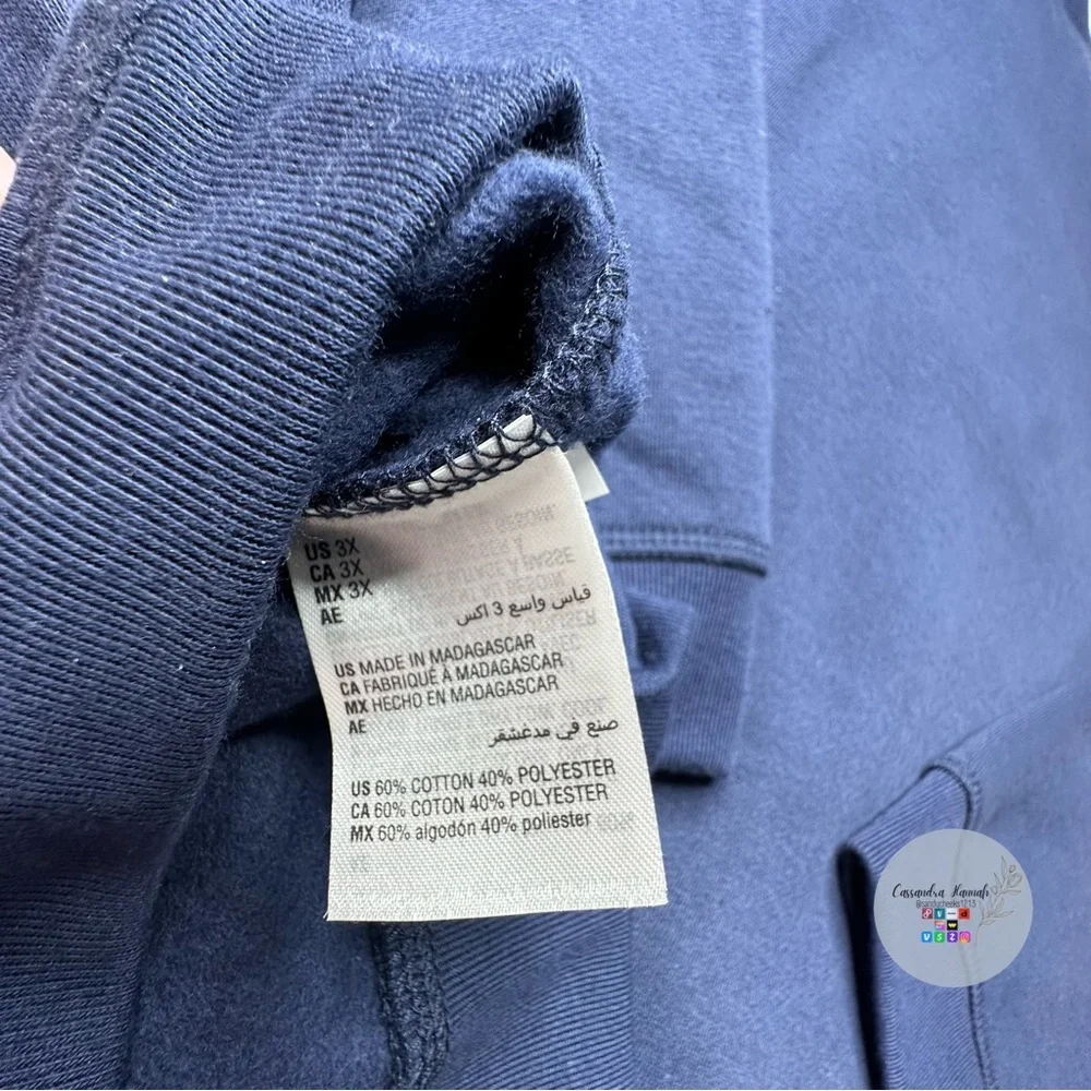 (3X:NWT) $21.99|Karen Scott Crewneck Sweatshirt, Intrepid Blue - Picture 4 of 10